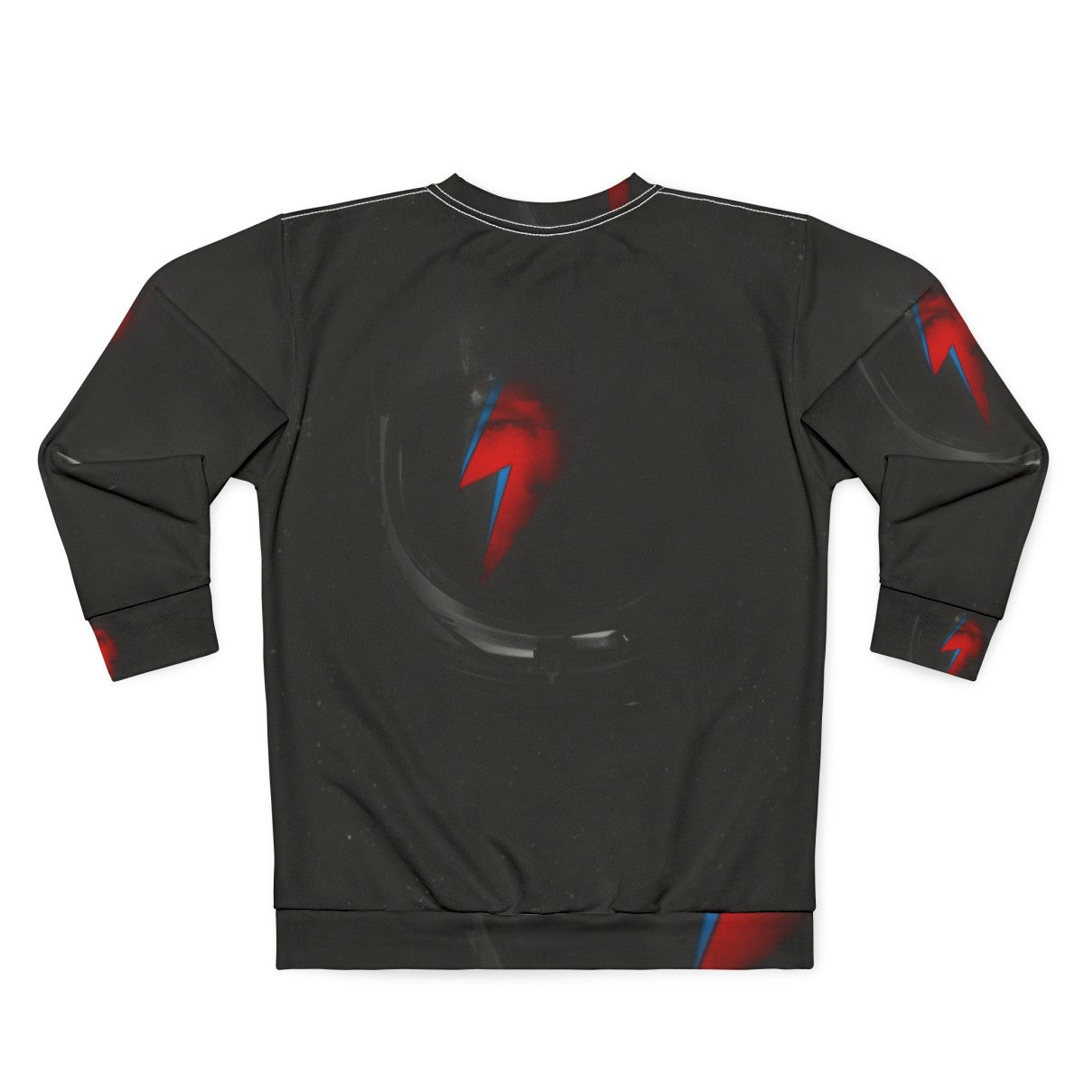 Space Odd VK Sweatshirt featuring cosmic design and David Bowie references - Back