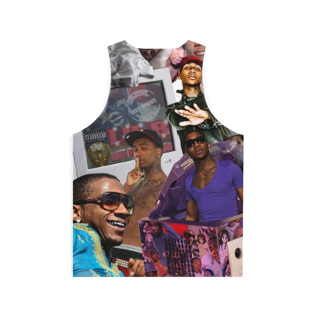 Based Unisex Tank Top with Lil B Basedgod Inspired Design - Back