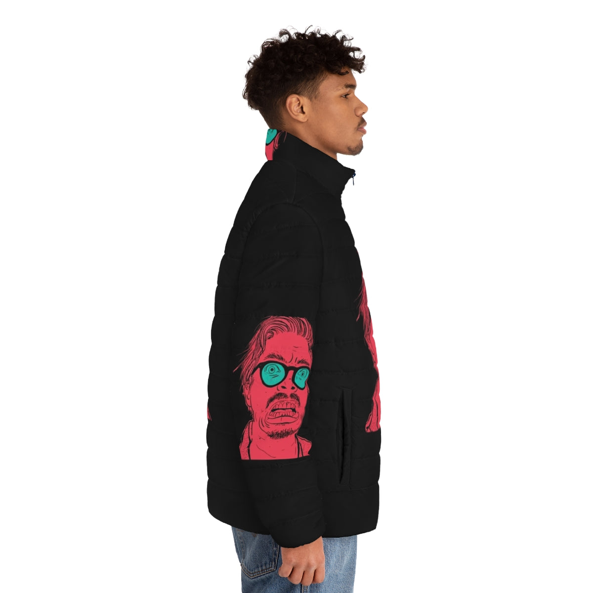 Marc Rebillet "Daddy" Puffer Jacket featuring the Loop Daddy's signature style - men side right