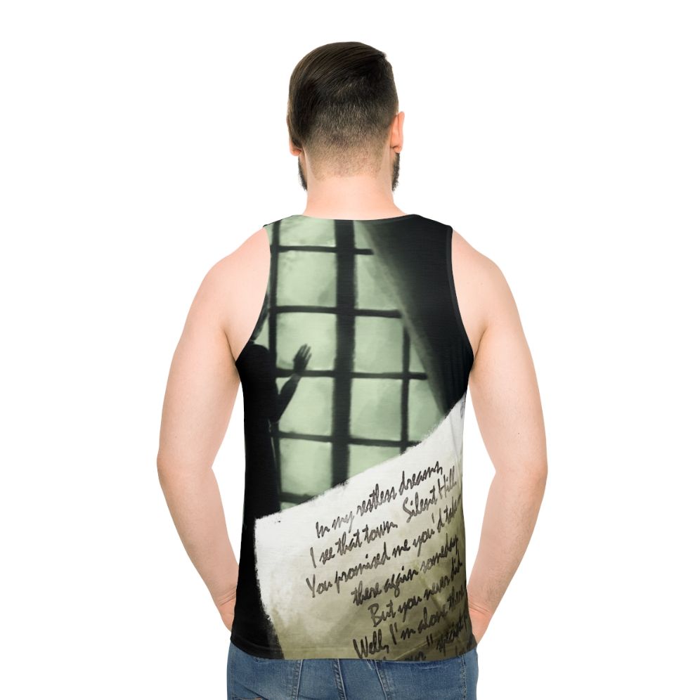 "Waiting For You" Silent Hill 2 Unisex Tank Top - men back