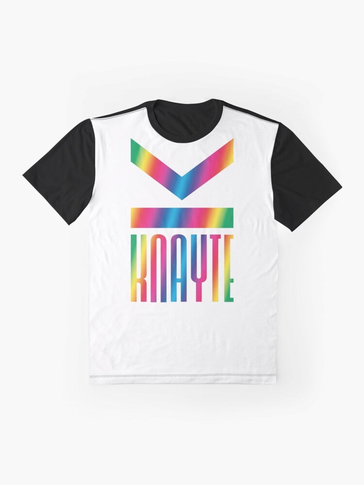 Knayte Graphic T-Shirt featuring a bold, modern graphic design - Flat lay