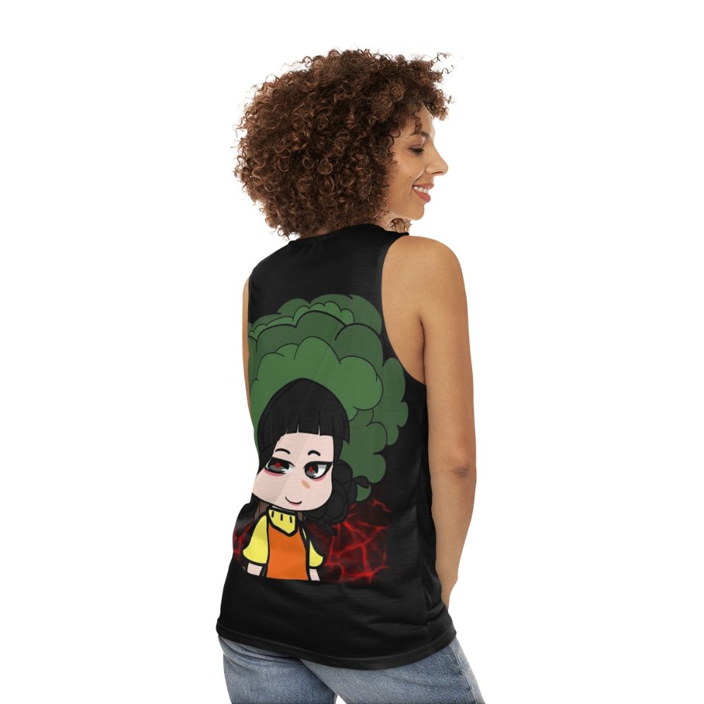 Squid Game Doll Design Unisex Tank Top - women back