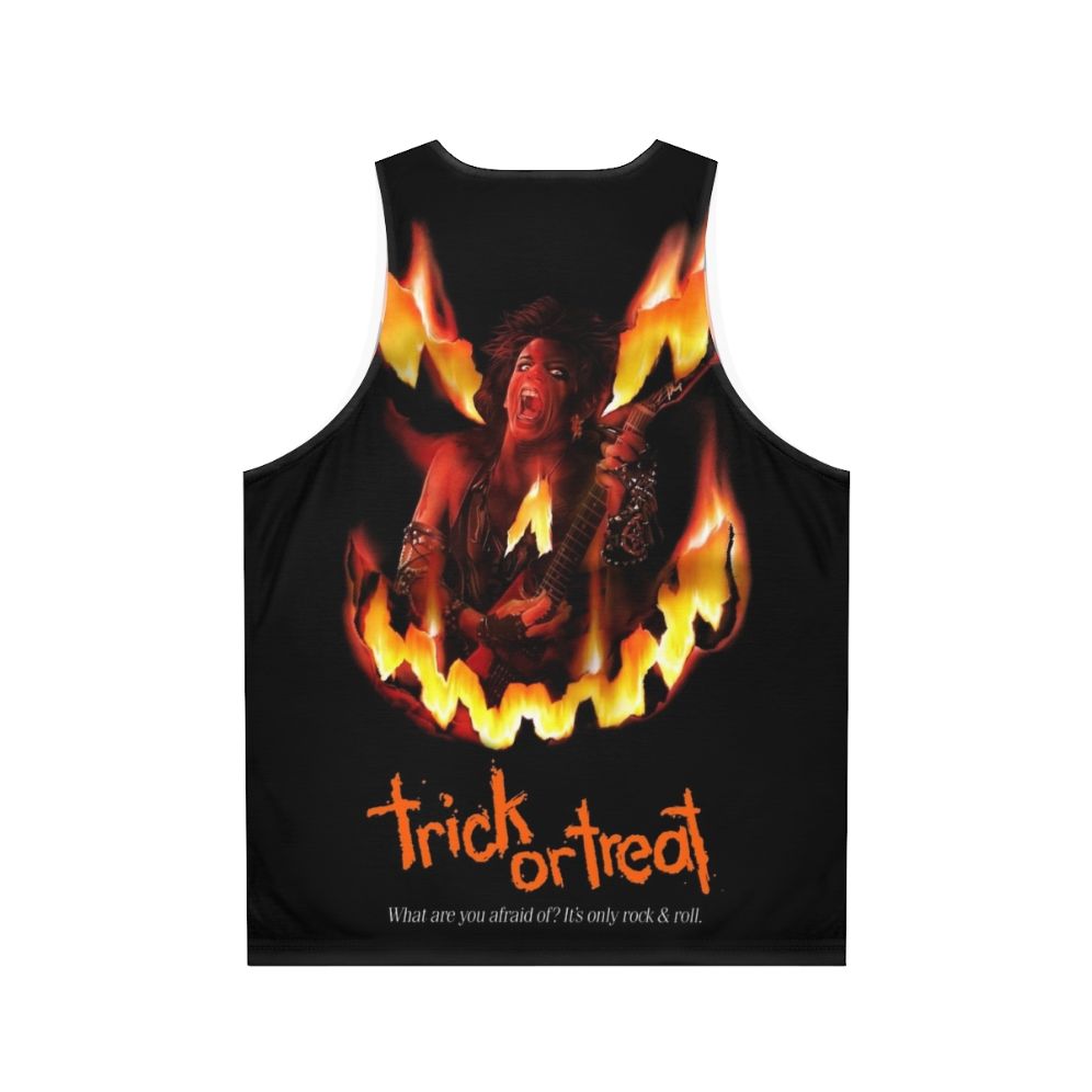 Unisex Trick or Treat Halloween Rock Music Tank Top - Back