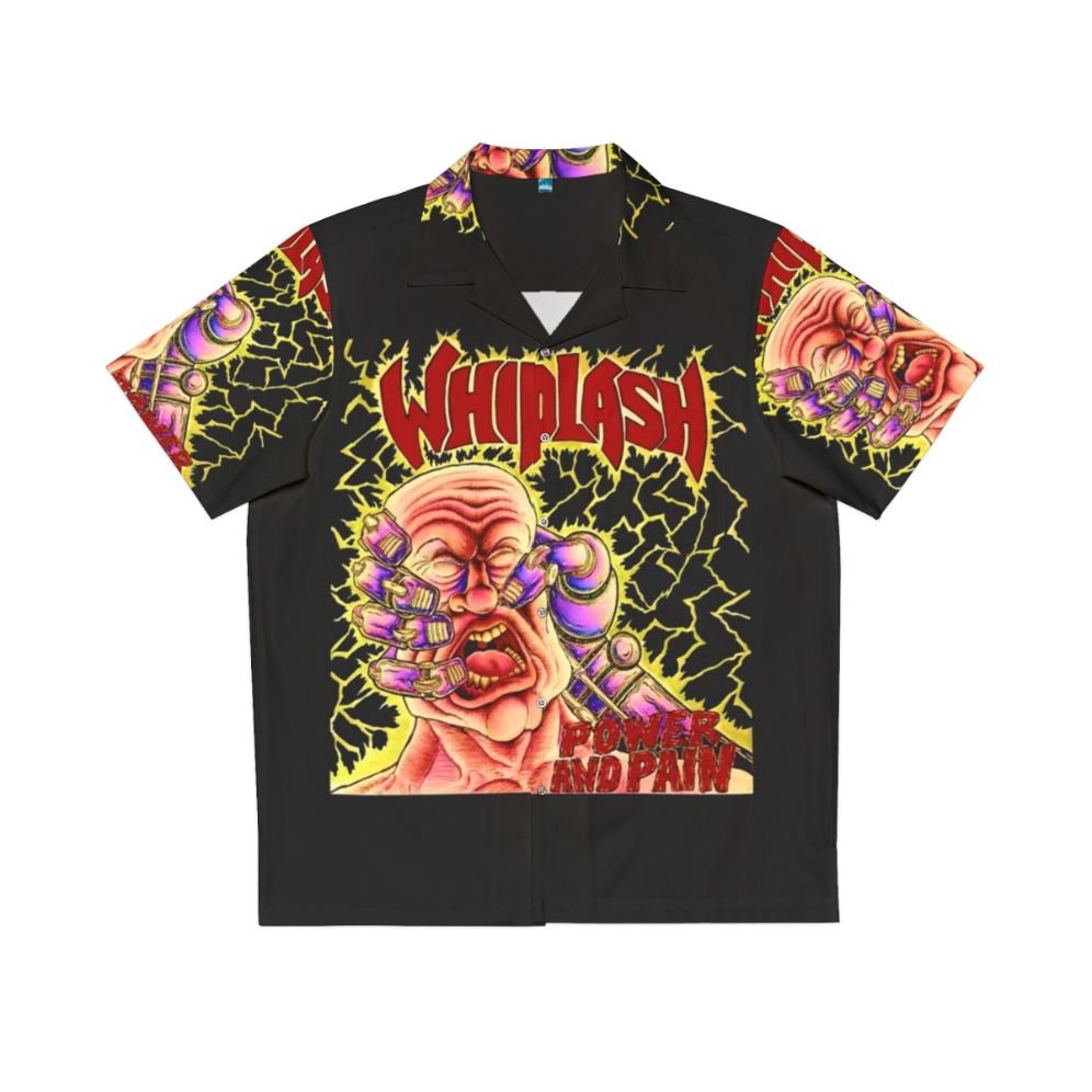 Whiplash-inspired Hawaiian shirt featuring drum and music motifs