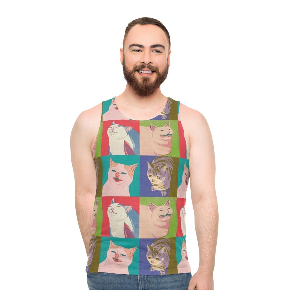 Apocalypse Meme Cats Unisex Tank Top - men