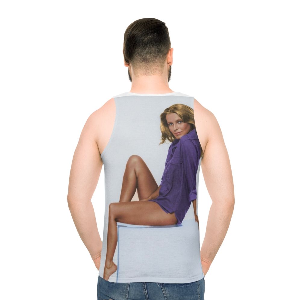 Cheryl Ladd Vintage Unisex Tank Top - men back