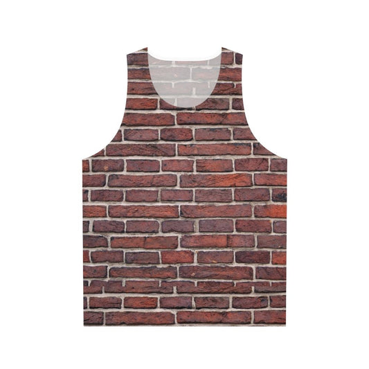 Brick wall unisex tank top