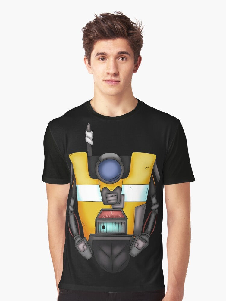 Borderlands Claptrap Graphic T-Shirt featuring the iconic robot character from the Borderlands video game series - Men