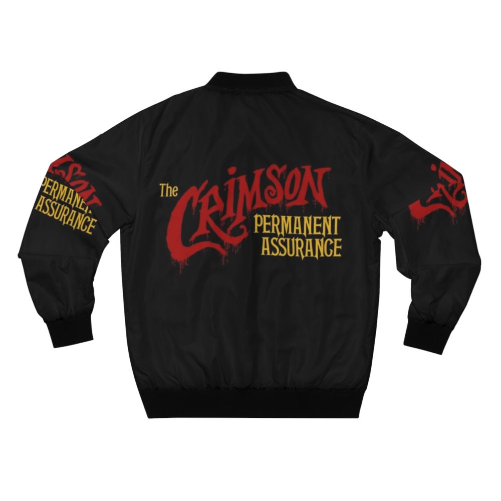 Monty Python-inspired bomber jacket featuring a comedy design - Back