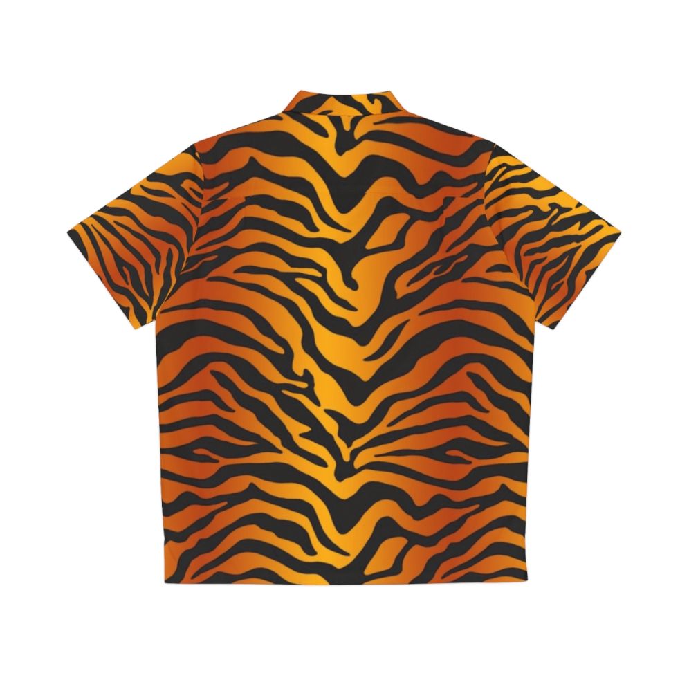 Tiger stripe print Hawaiian shirt - Back