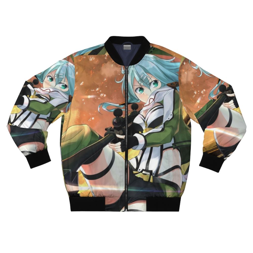 Sinon Rifle Bomber Jacket - Anime Inspired Military-Style Jacket