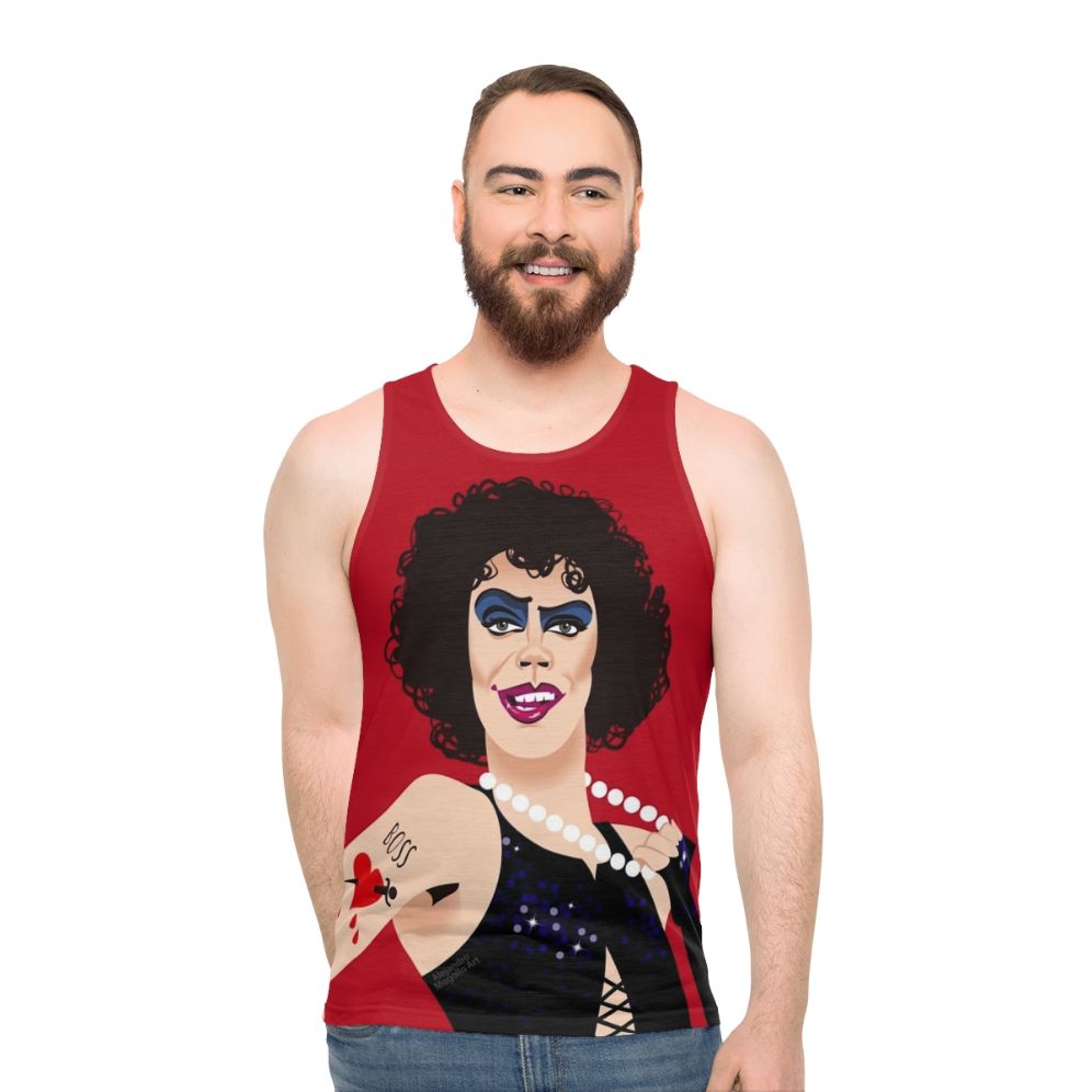 Antici Pation Unisex Tank Top Graphic Tee - men