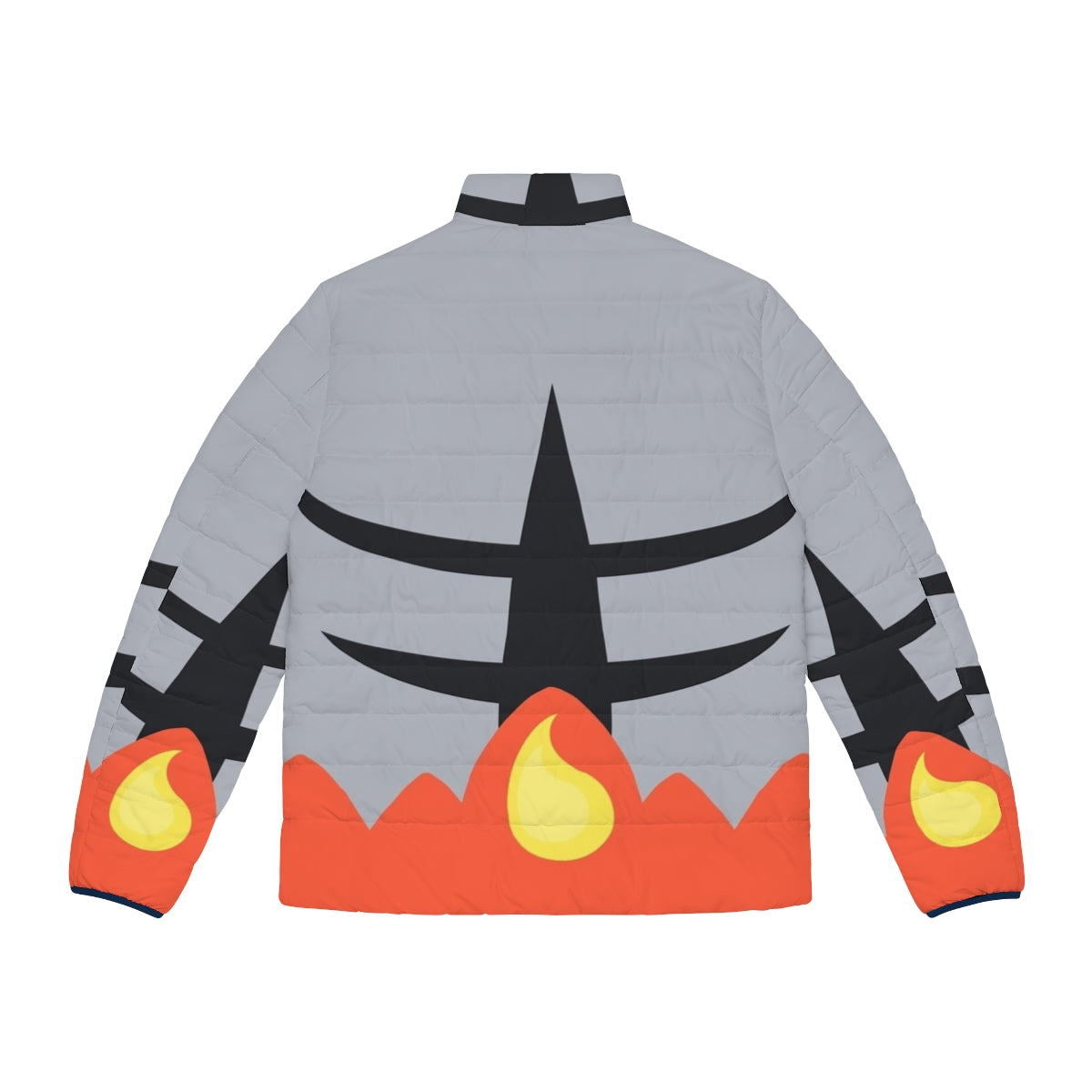 Incine Wear Pokemon Puffer Jacket in Fire Type Costume Design - Back