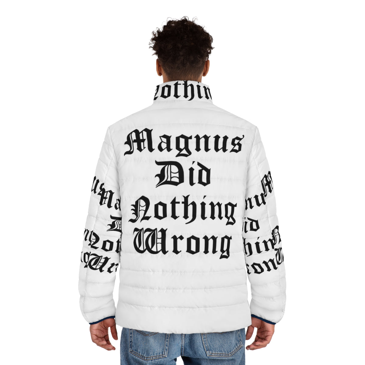 Magnus the Red Thousand Sons Puffer Jacket - men back