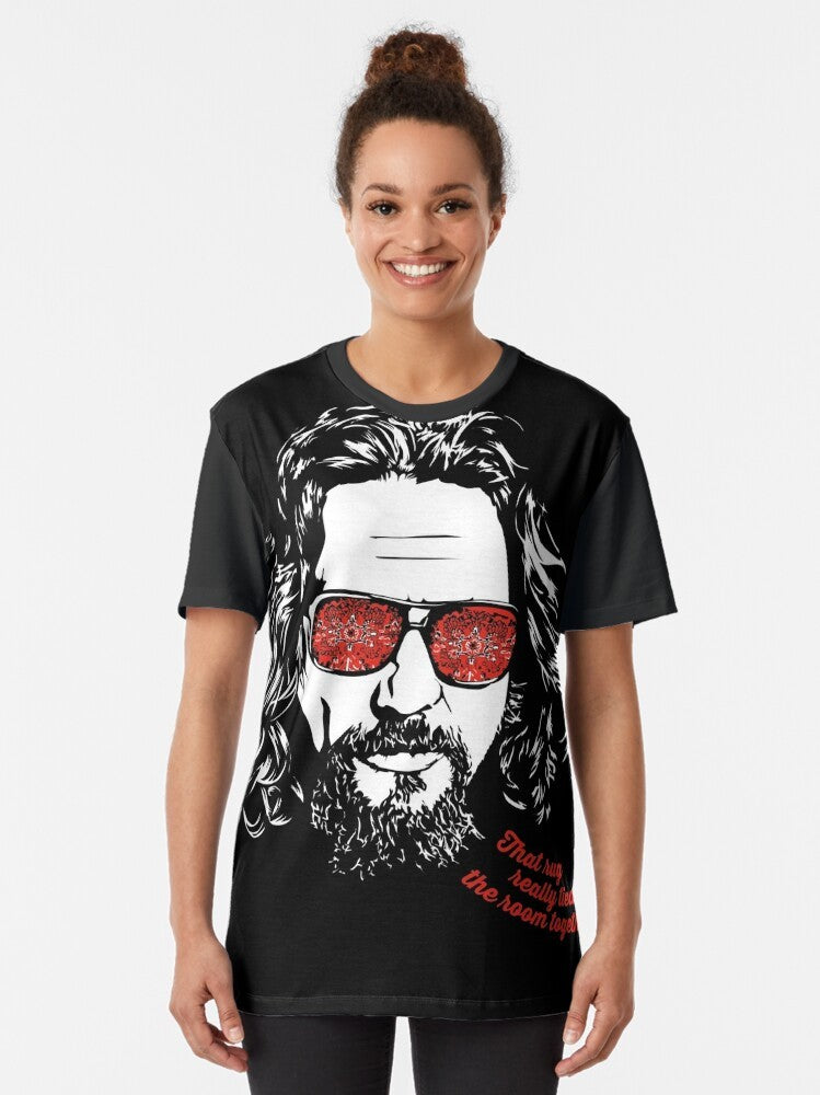 The Big Lebowski graphic t-shirt featuring the iconic character The Dude, played by Jeff Bridges - Women