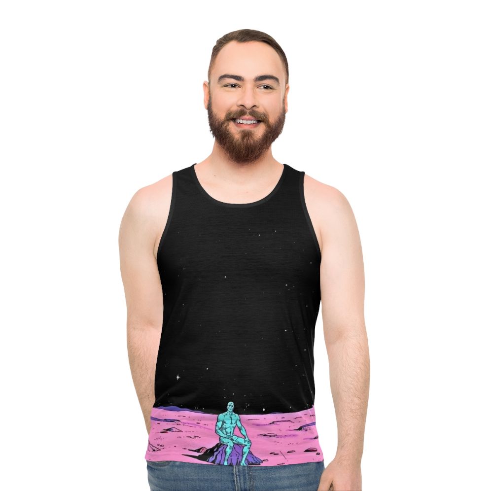 Watchmen Dr. Manhattan Unisex Space-Themed Tank Top - men