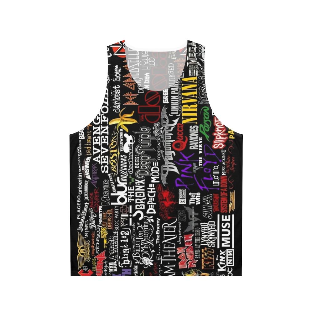 Retro Music Collage Unisex Tank Top