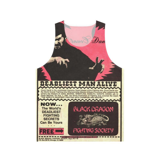 Retro 80s vintage martial arts comic-inspired tank top