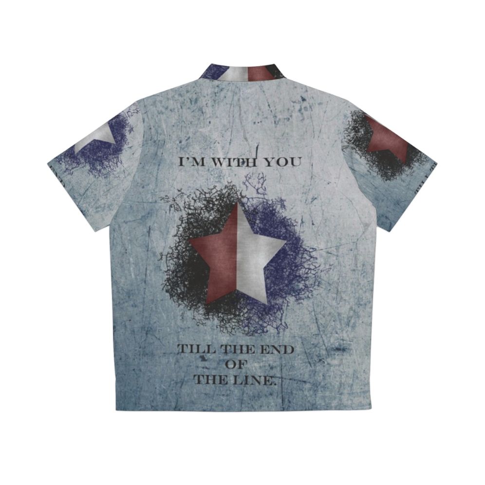 Captain America "I'm With You Till The End Of The Line" Hawaiian Shirt - Back