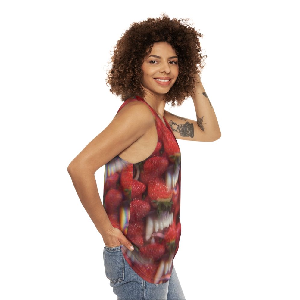 Thee Oh Sees Floating Coffin Unisex Tank Top - women side