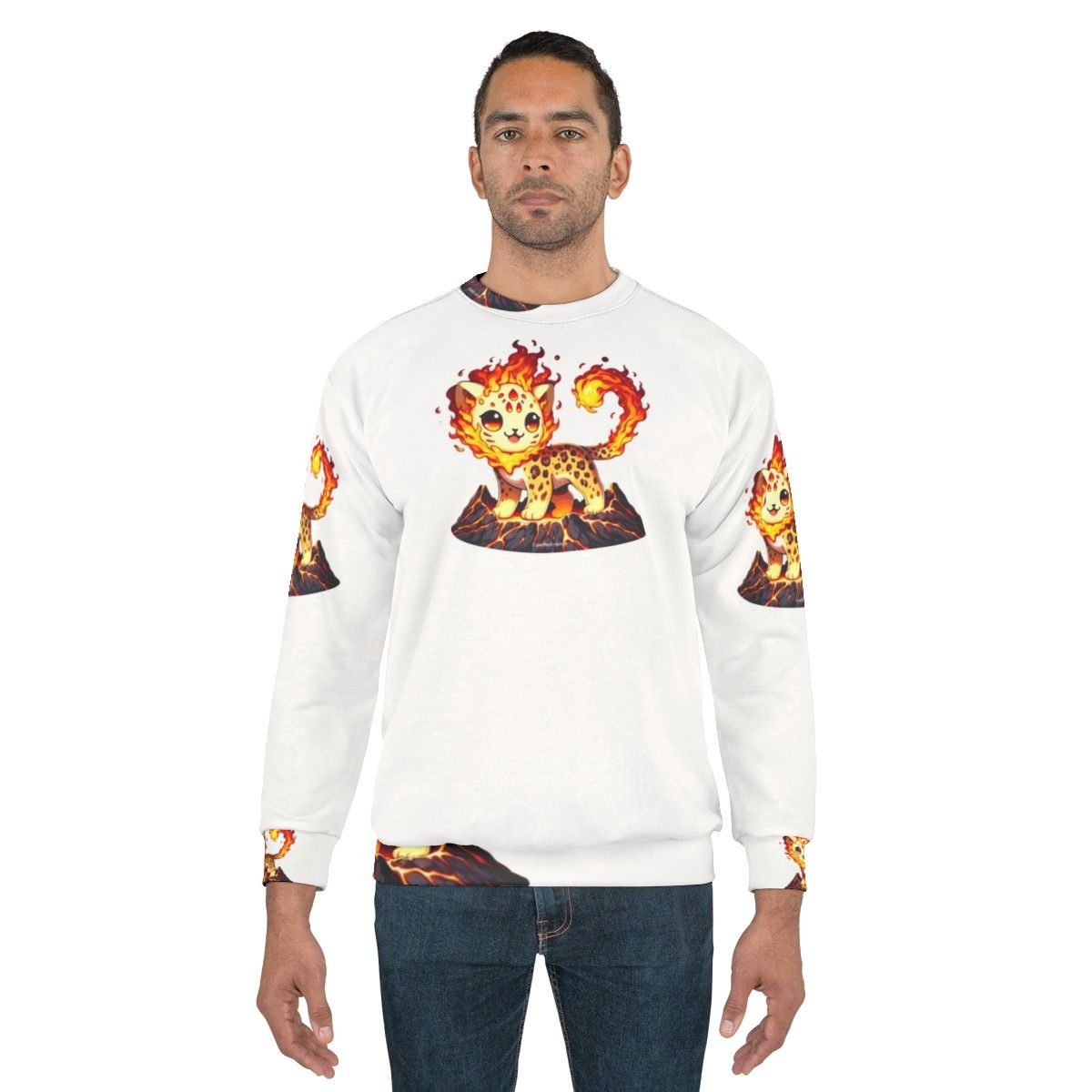 Legendary Lava Leopard Fantastical Sweatshirt - men