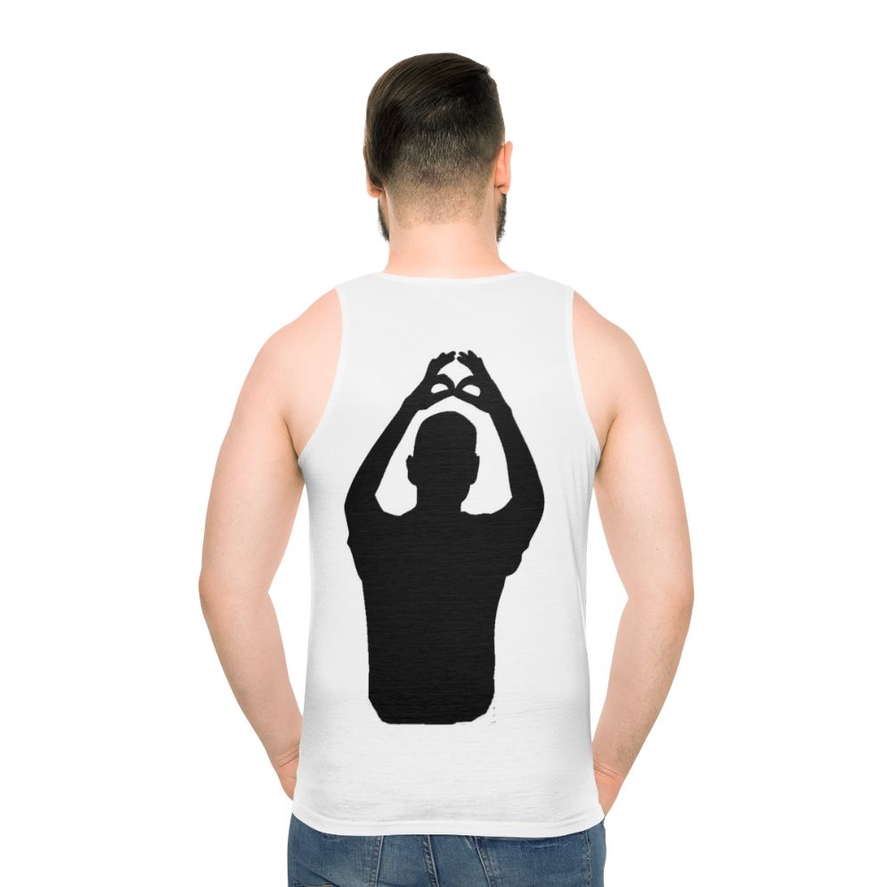 Depeche mode inspired unisex 80s synthpop tank top - men back