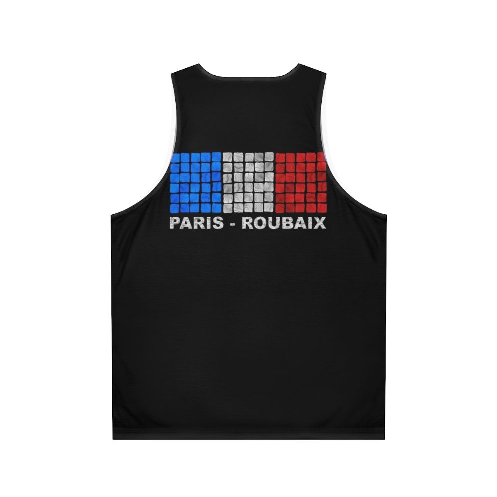 Paris Roubaix cycling jersey unisex tank top - Back