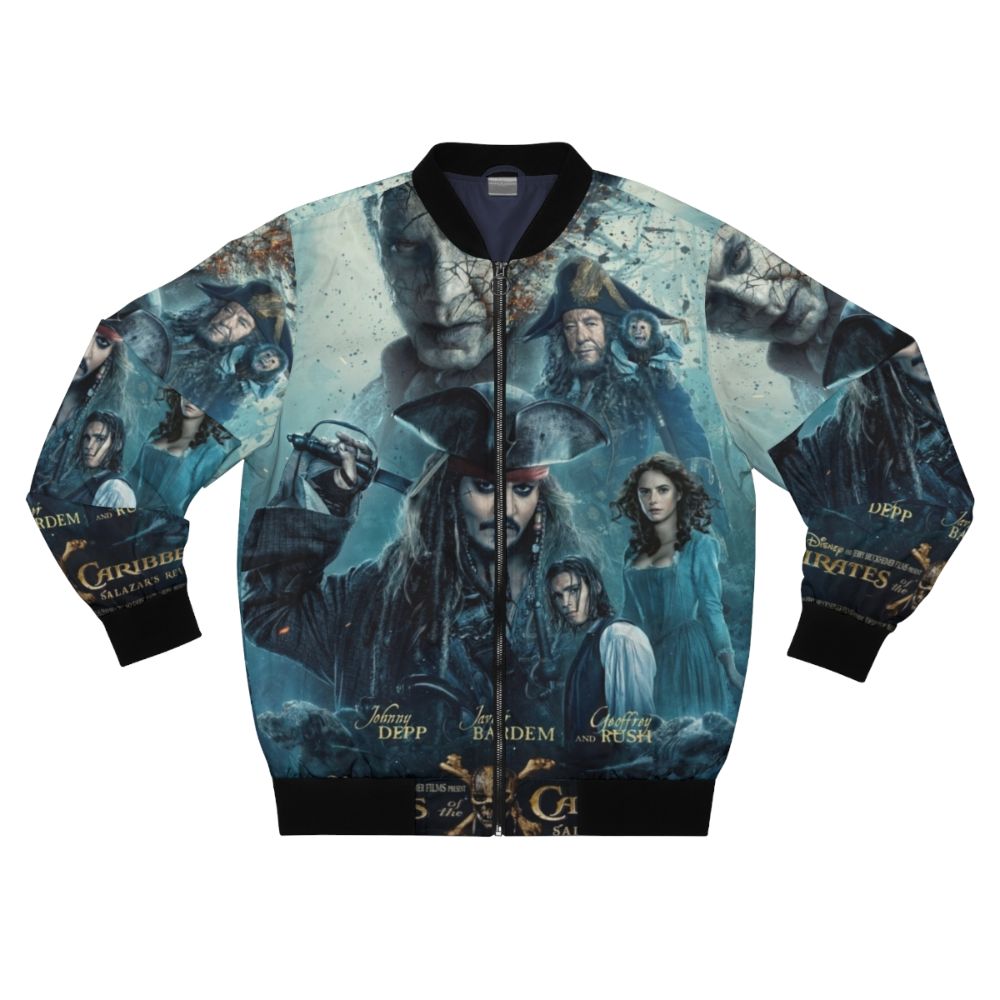 Pirates of the Caribbean: Dead Men Tell No Tales Bomber Jacket with characters like Jack Sparrow and Davy Jones