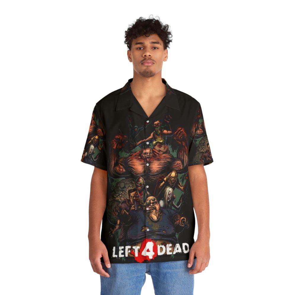 Valve Zombie Simulator Hawaiian Shirt - People Front