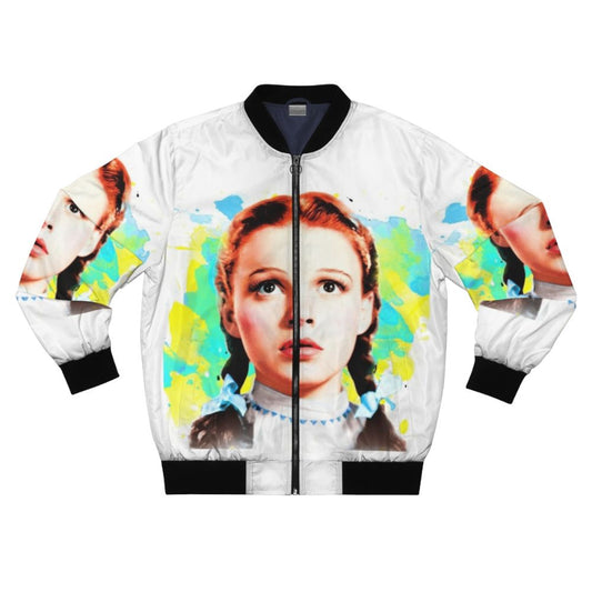 Vintage Wizard of Oz Dorothy Bomber Jacket featuring the iconic character from the classic Hollywood film