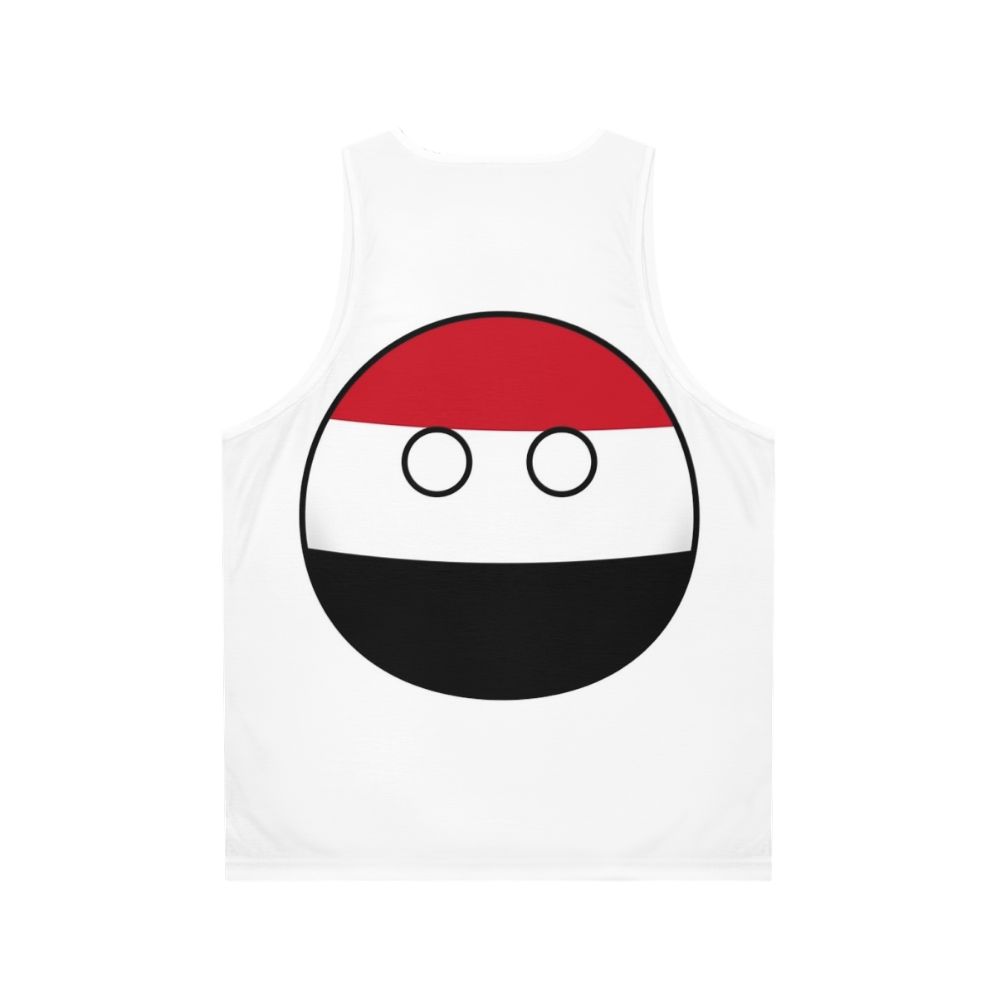 Yemen Countryball Unisex Tank Top - Back