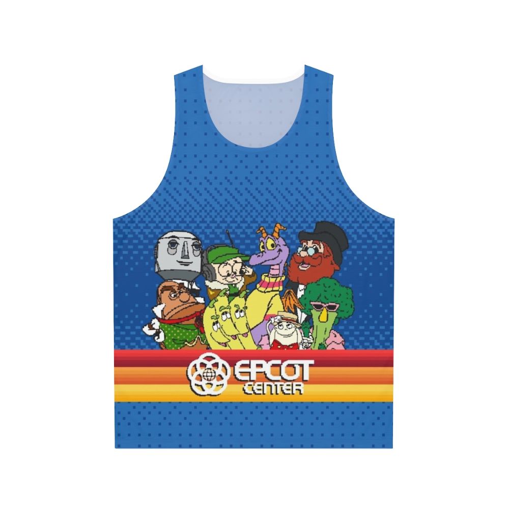 Retro 8-bit Epcot Center unisex tank top