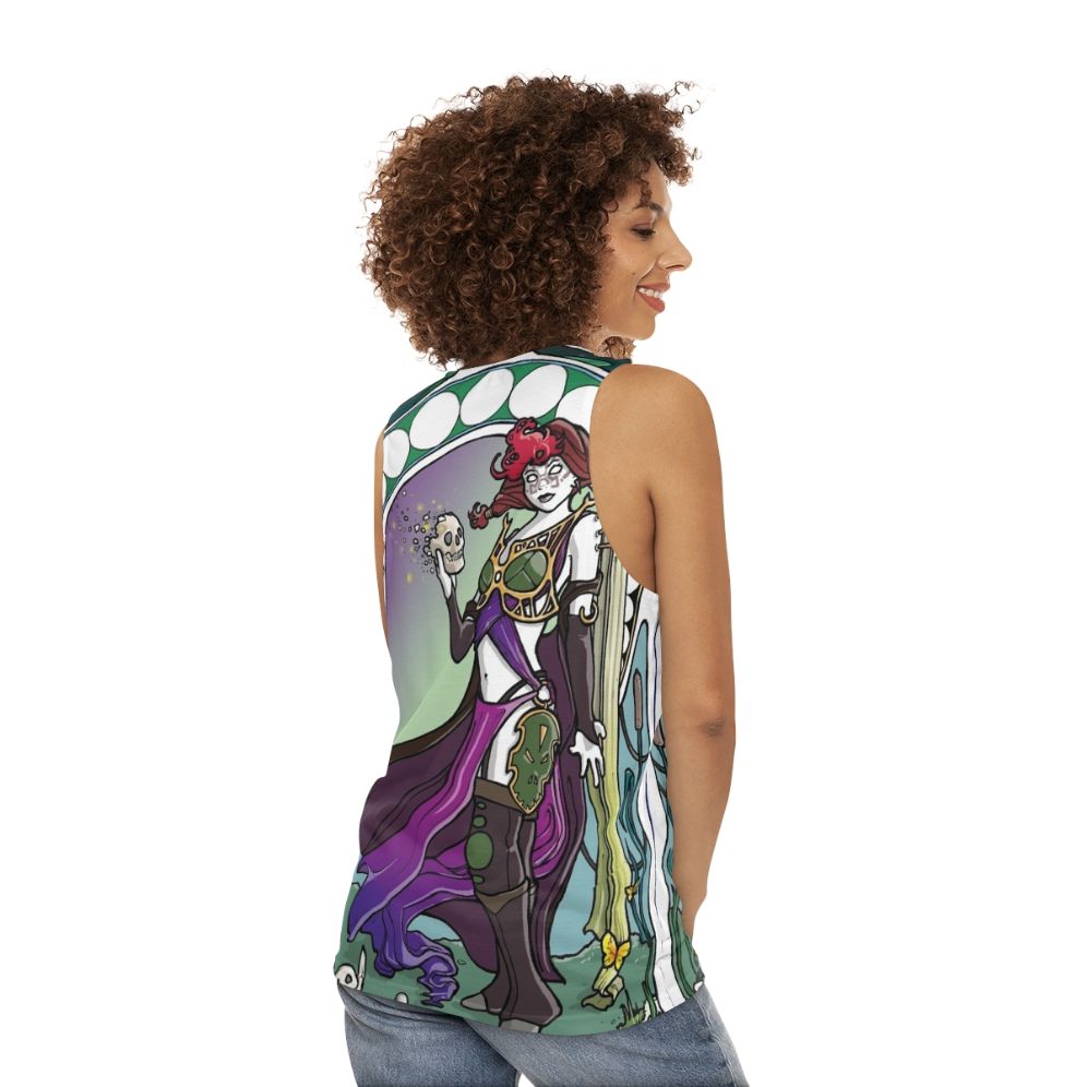 Unisex art nouveau phage the untouchable tank top - women back