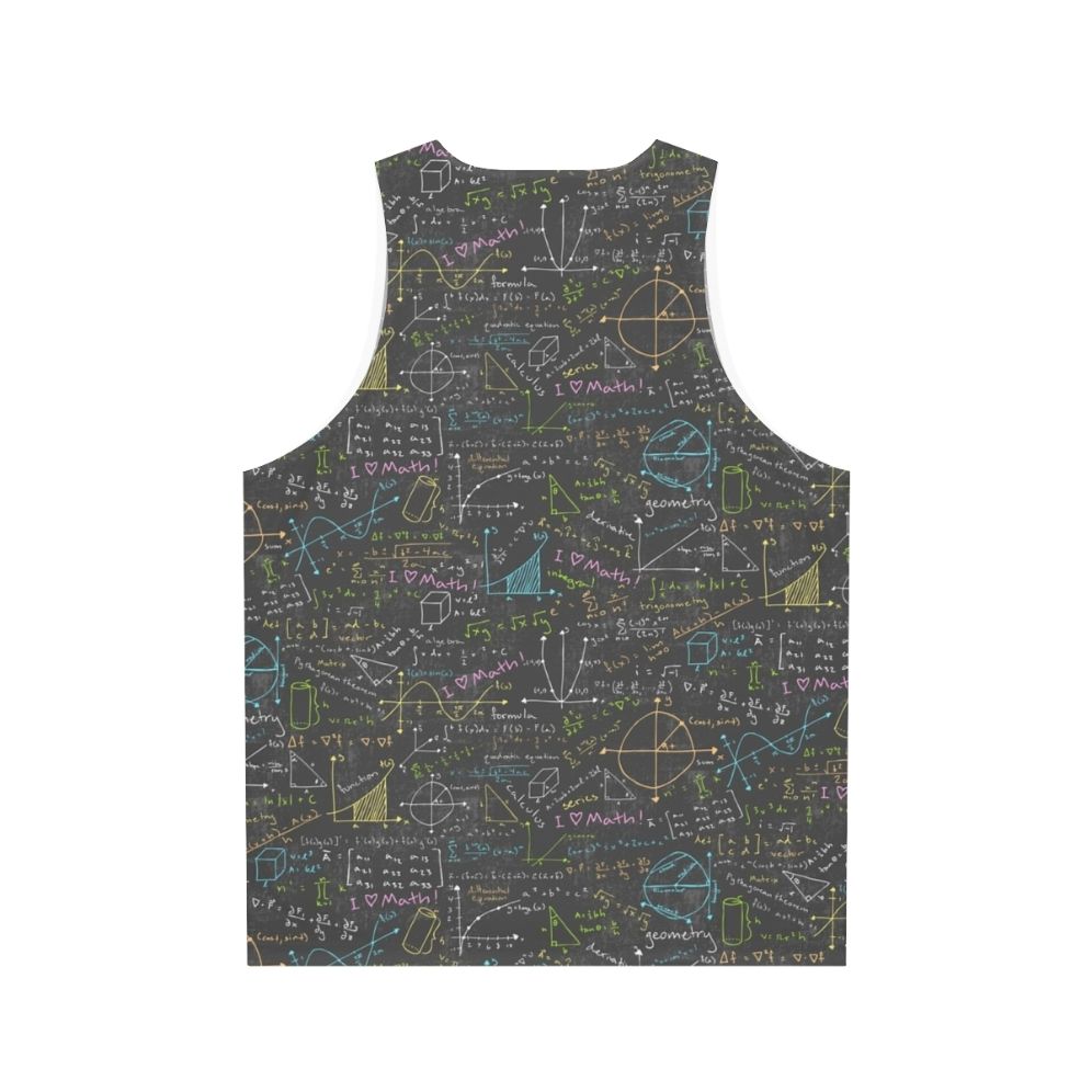 Unisex Math Lessons Tank Top - Back