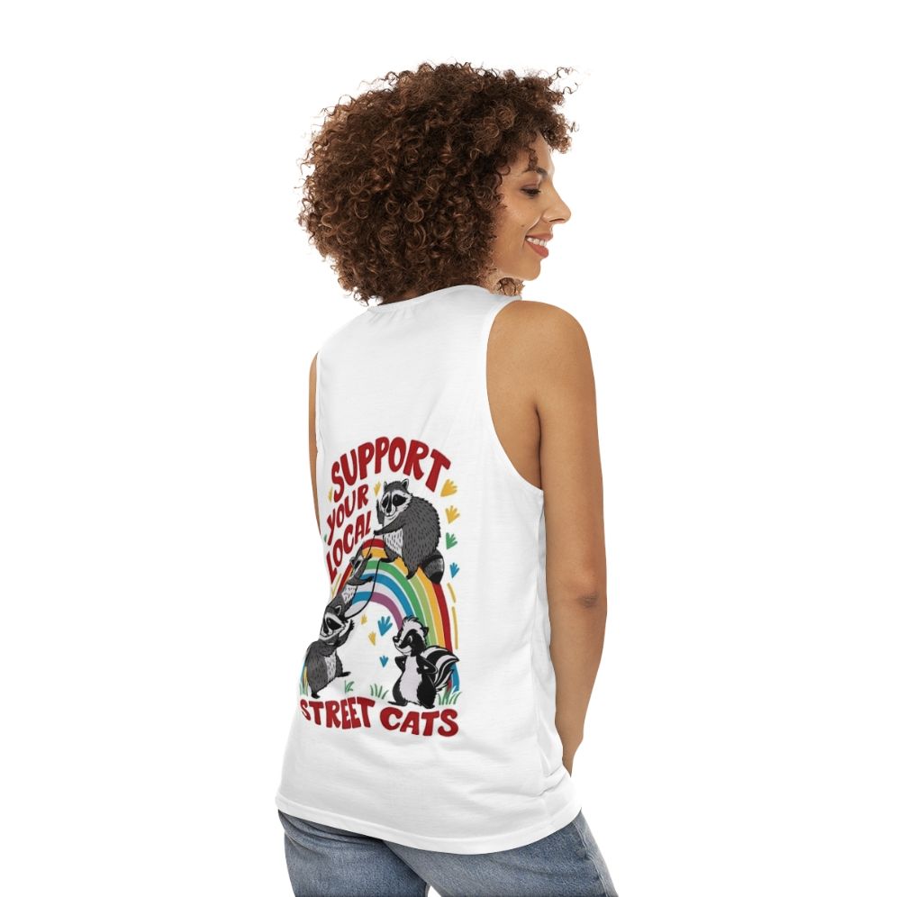 Street Cats Unisex Retro Tank Top - women back