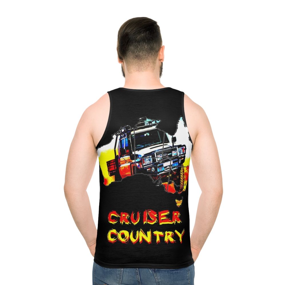 Toyota 79 Series Cruiser Unisex Tank Top - men back