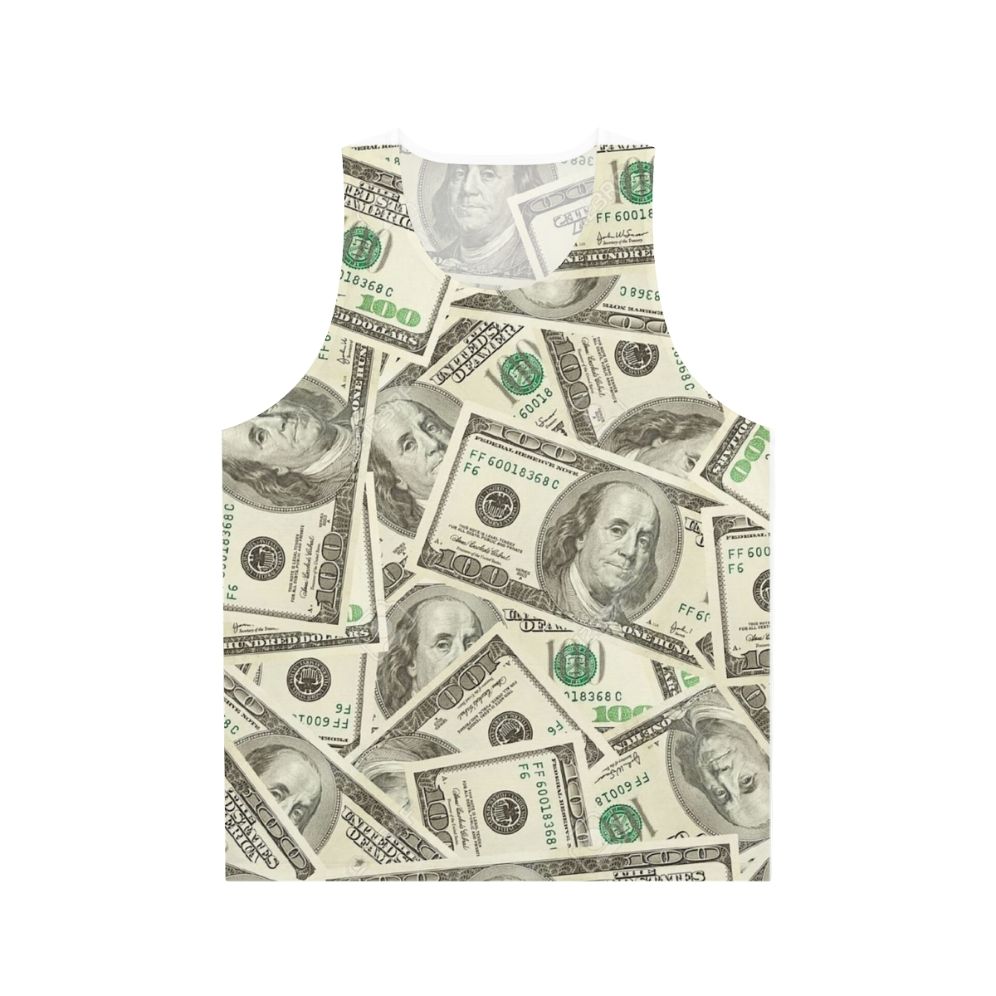 100 dollar bills unisex tank top