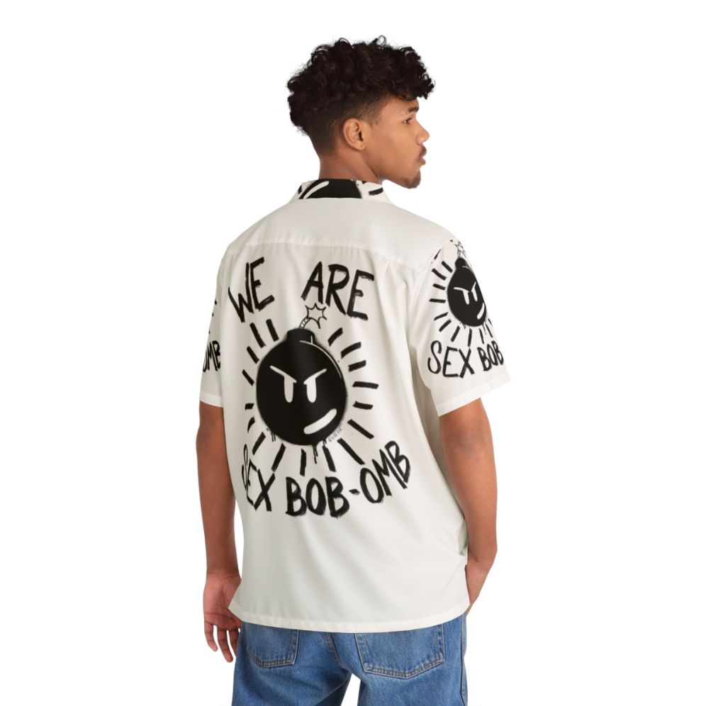 We Are Sex Bob-Omb Hawaiian Shirt with Scott Pilgrim Vs The World Graphic - People Back