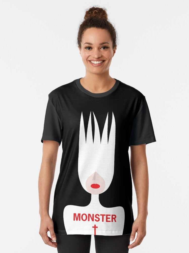 "Lady Gaga 'Bad Romance' Monster Graphic T-Shirt" - Women