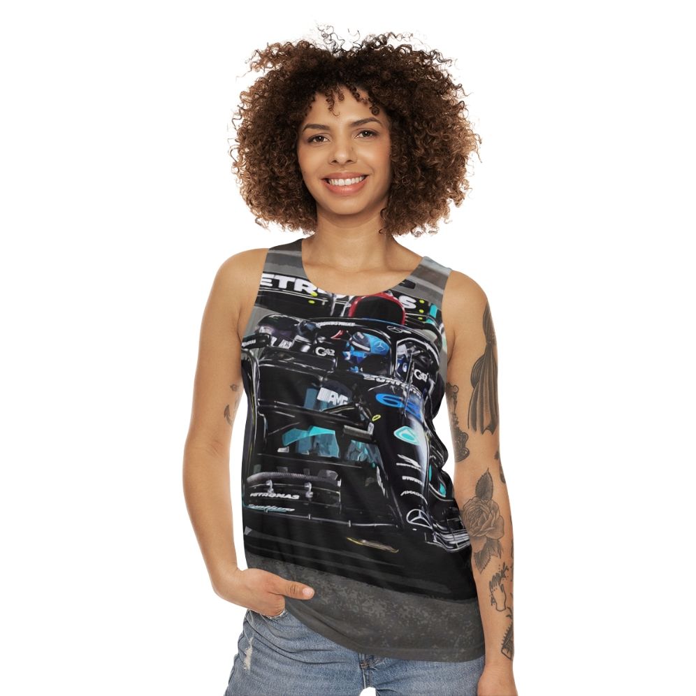 George Russell Formula 1 Racing Unisex Tank Top - women