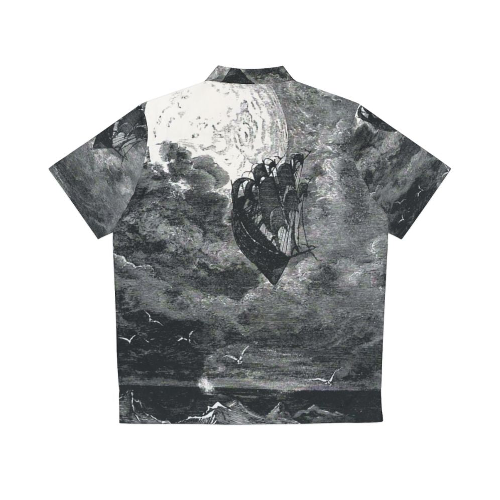 A Gustave Dore inspired Hawaiian shirt featuring a moon voyage scene - Back