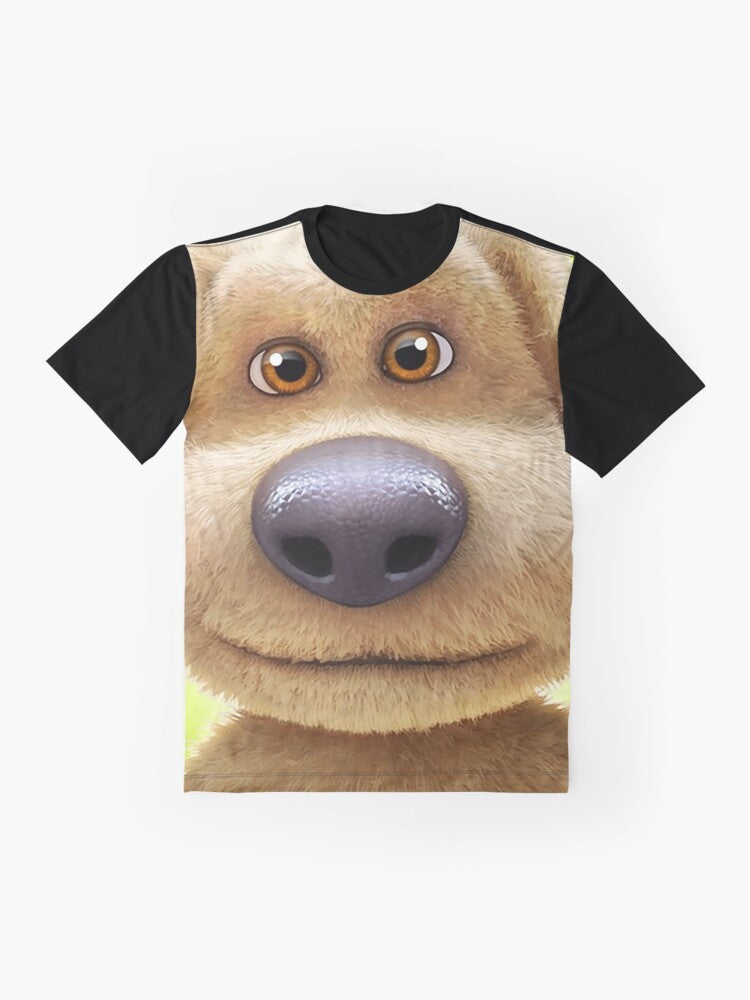 IShowSpeed Talking Ben Graphic T-Shirt featuring a cartoon dog and popular YouTuber catchphrases - Flat lay