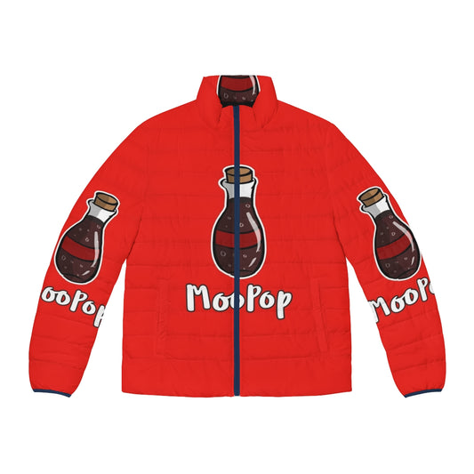 Moopop Soda Puffer Jacket featuring Scar's Mycelium Resistance design from Hermitcraft 7