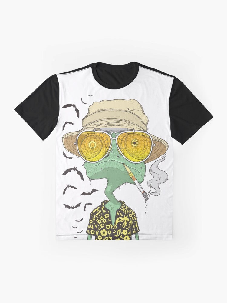 Raul Duke "Rango" graphic t-shirt featuring Jonny Depp's iconic character - Flat lay