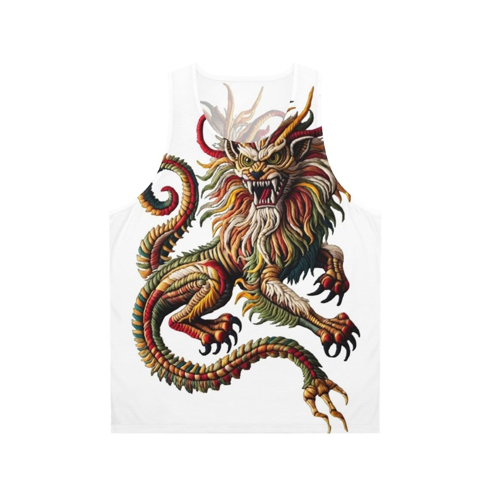 Manticore embroidered unisex fantasy tank top