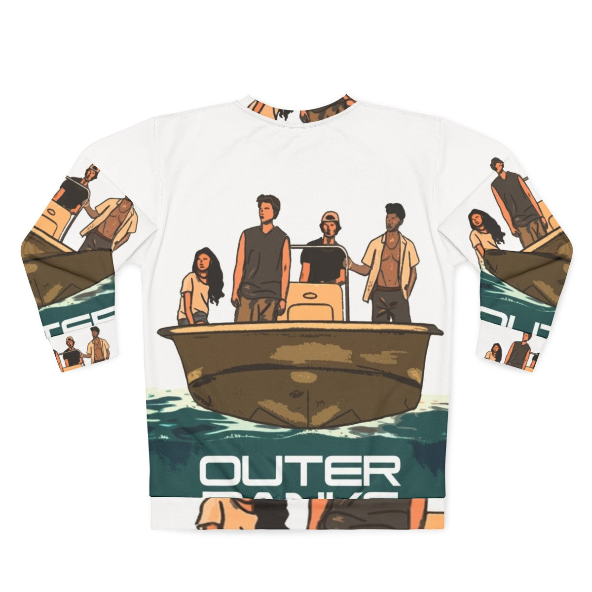 Outer Banks Inspired Sweatshirt with Netflix Series Characters - Back