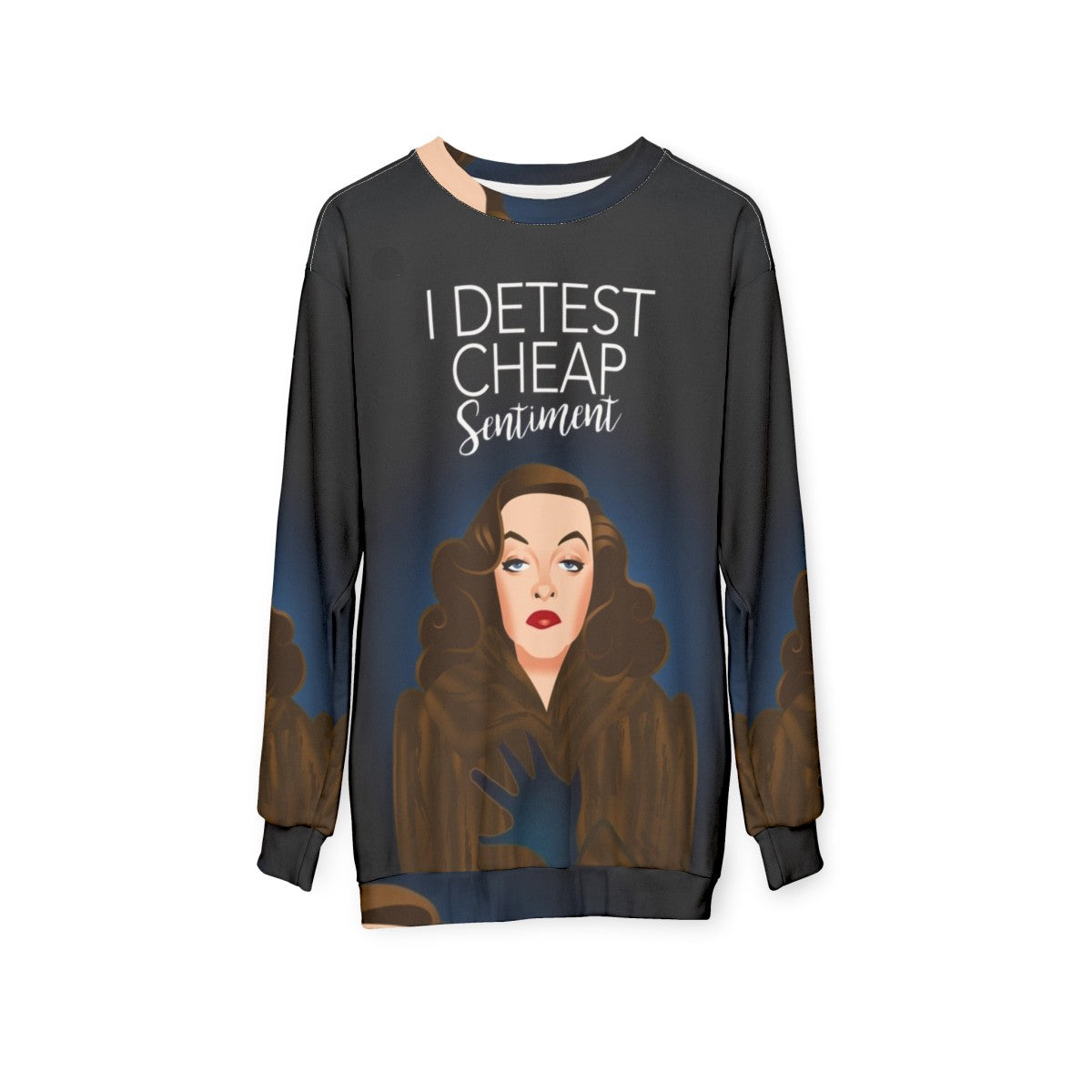 Classic Hollywood Sentiment Sweatshirt with Alejandro Mogolloart - hanging