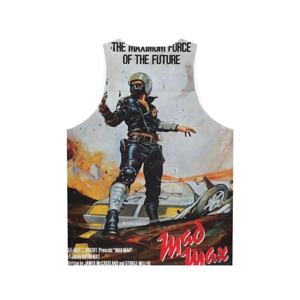 Mad Max distressed movie poster unisex tank top - Back