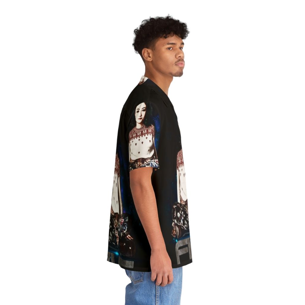 Dark matter Hawaiian shirt with abstract sci-fi print - People Pight