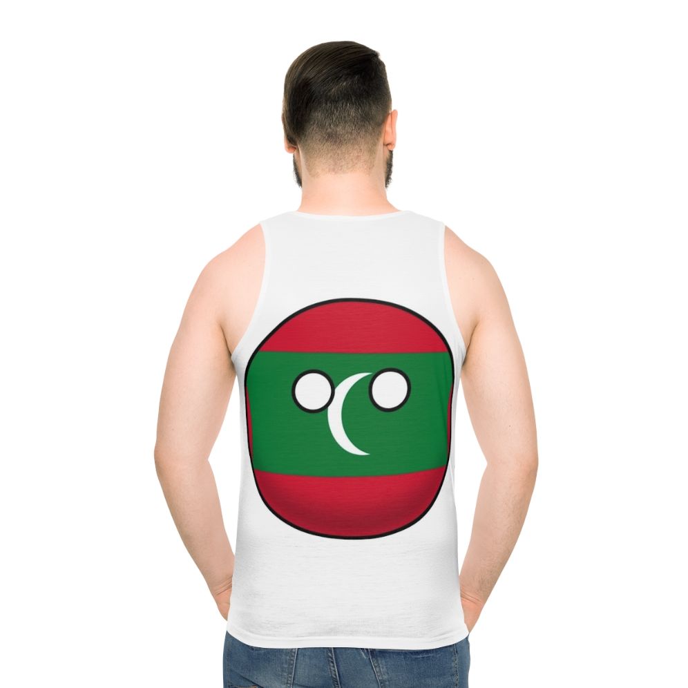 Maldives Countryball Unisex Tank Top - men back